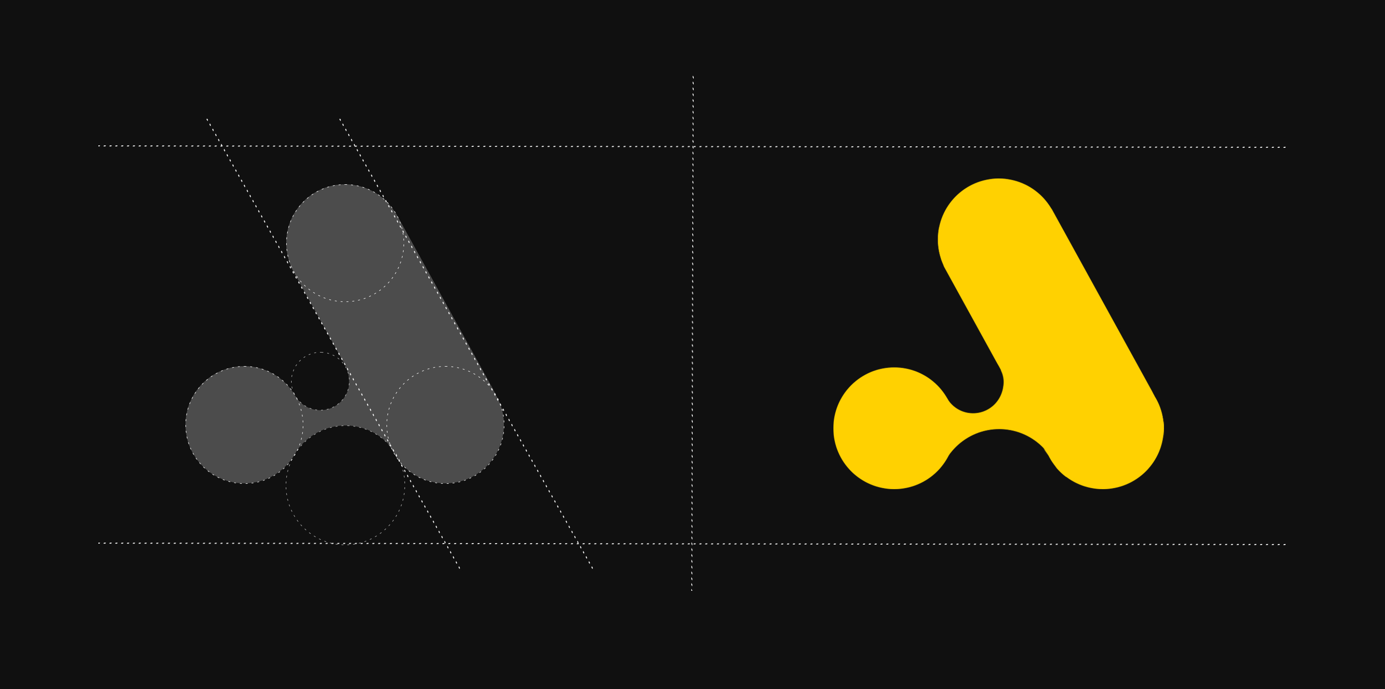 Axene logo design process